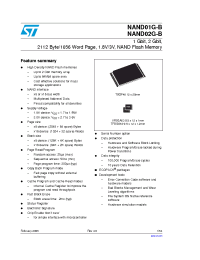 Datasheet NAND01G-B manufacturer STMicroelectronics